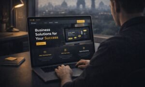 website designer in Delhi NCR working on a professional business website design